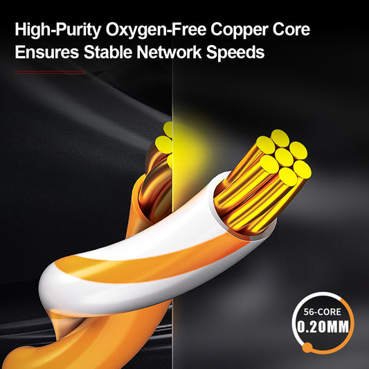 AMPCOM CAT6 UTP 24AWG LSZH Patch Cable for Data Center Cabling or Surveillance System Wiring