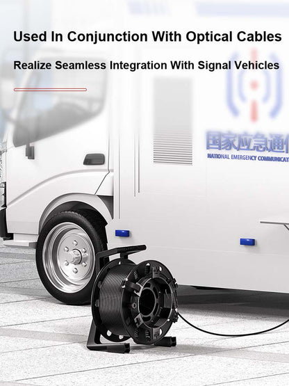 AMPCOM TPU Handheld Fiber Optic Cable Laydown Cart Lightweight Fiber Optic Cable Laydown Cart