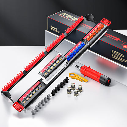 AMPCOM Unibody Cat5e/6/6a/7/8 Series 24 Ports Patch Panel, Front disassembly panel design, 19 inch RJ45 Ethernet 568A 568B, gold-plated pins, with Rear Cable Support Bar