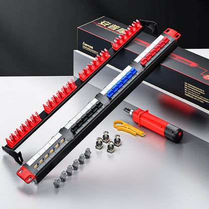 AMPCOM Unibody Cat5e/6/6a/7/8 Series 24 Ports Patch Panel, Front disassembly panel design, 19 inch RJ45 Ethernet 568A 568B, gold-plated pins, with Rear Cable Support Bar